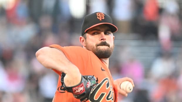 San Francisco Giants SP Carlos Rodón pitching